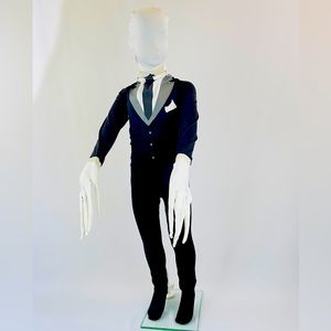 Slender man costume for kids size M